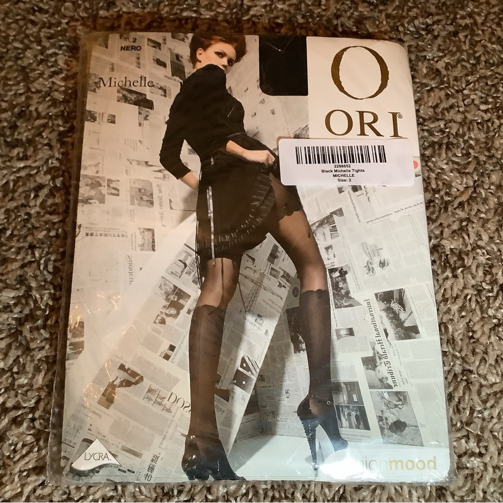 Ori Michelle fashion tights, color nero, size: 2